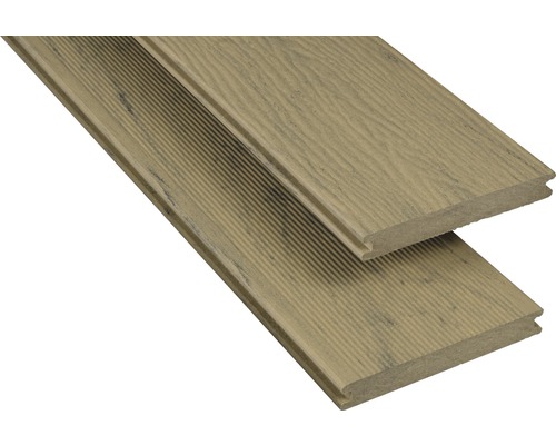 Konsta WPC terrasplank Masivo massief profiel mat 20x145 mm (per meter vanaf 1,00 m tot max. 6,00 m) zand