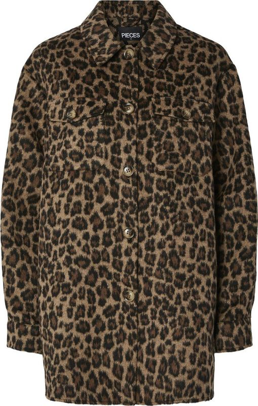 pieces - PCSAGA SHACKET NOOS - Overhemdjasje - Zwart - Regular Fit