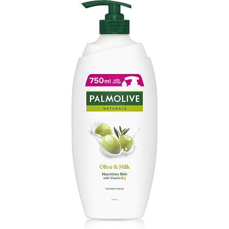 Shower cream m. oliven og og E-vitamin m. pumpe