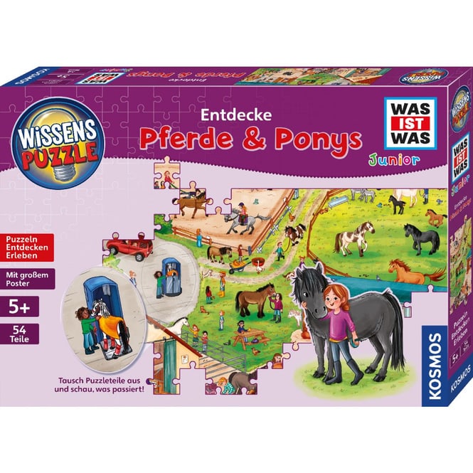 Was ist Was Junior - Wissenspuzzle - Entdecke Pferde & Ponys