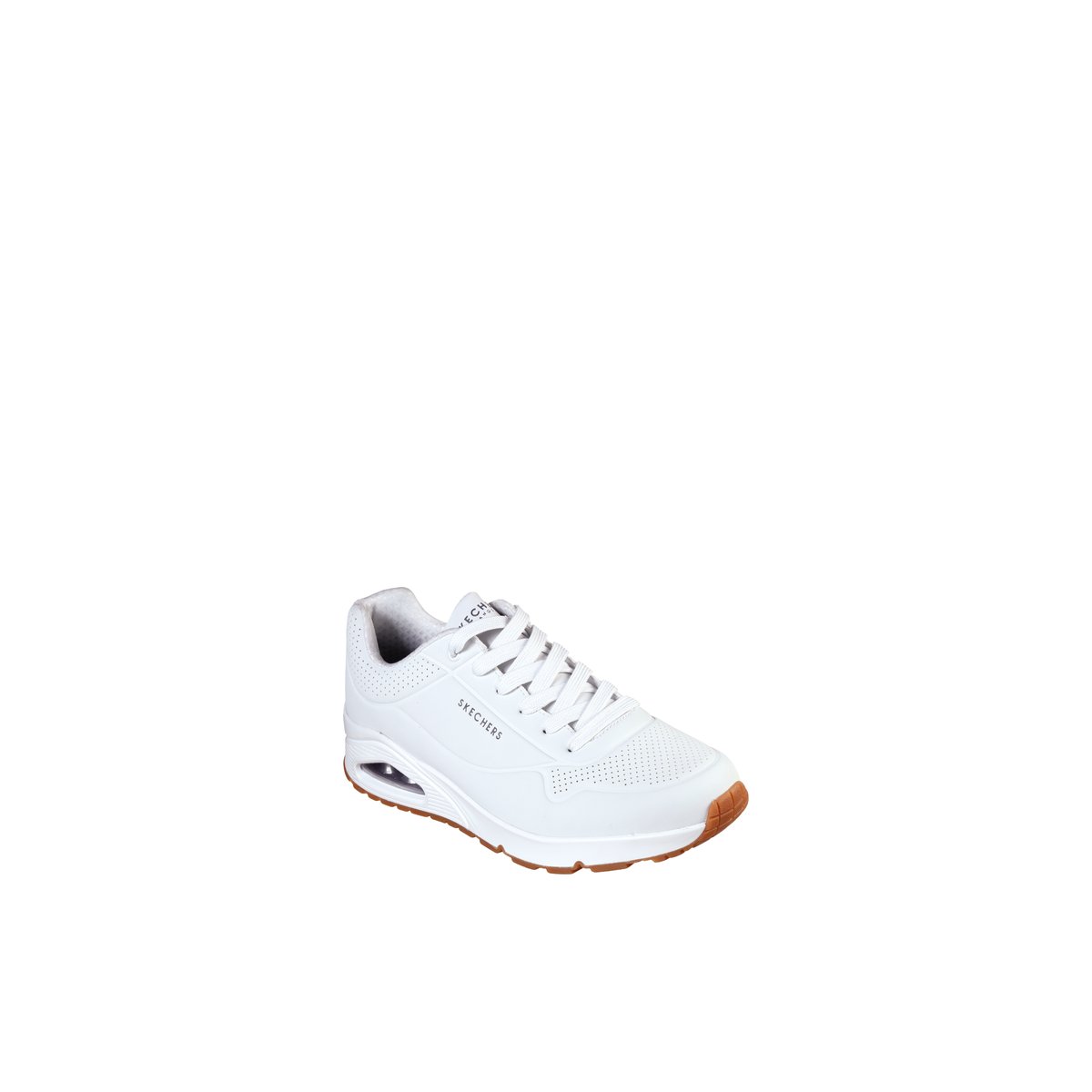 2X les points-Uno_stnd_air-Avec lacets - Blanc