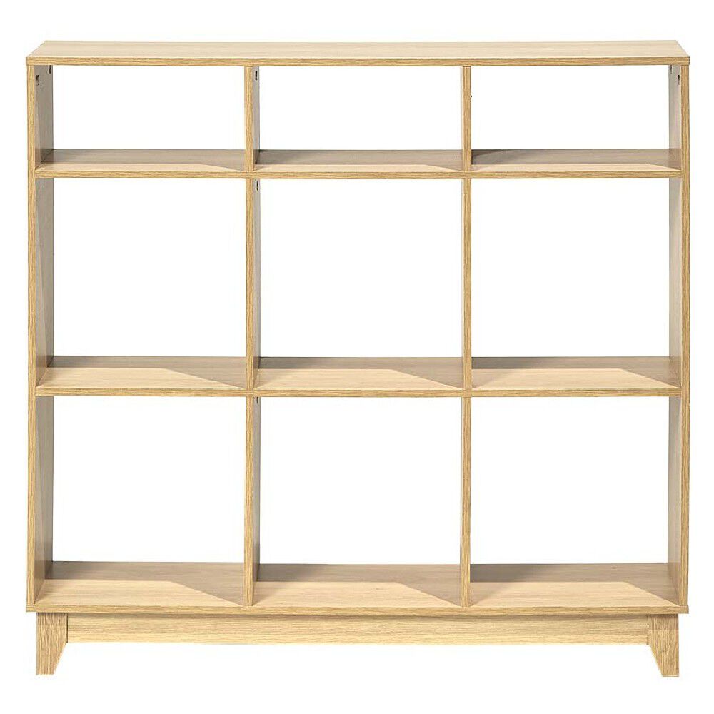 Étagère 9 compartiment bois Dimensions: 102x29,7h96 coul nat