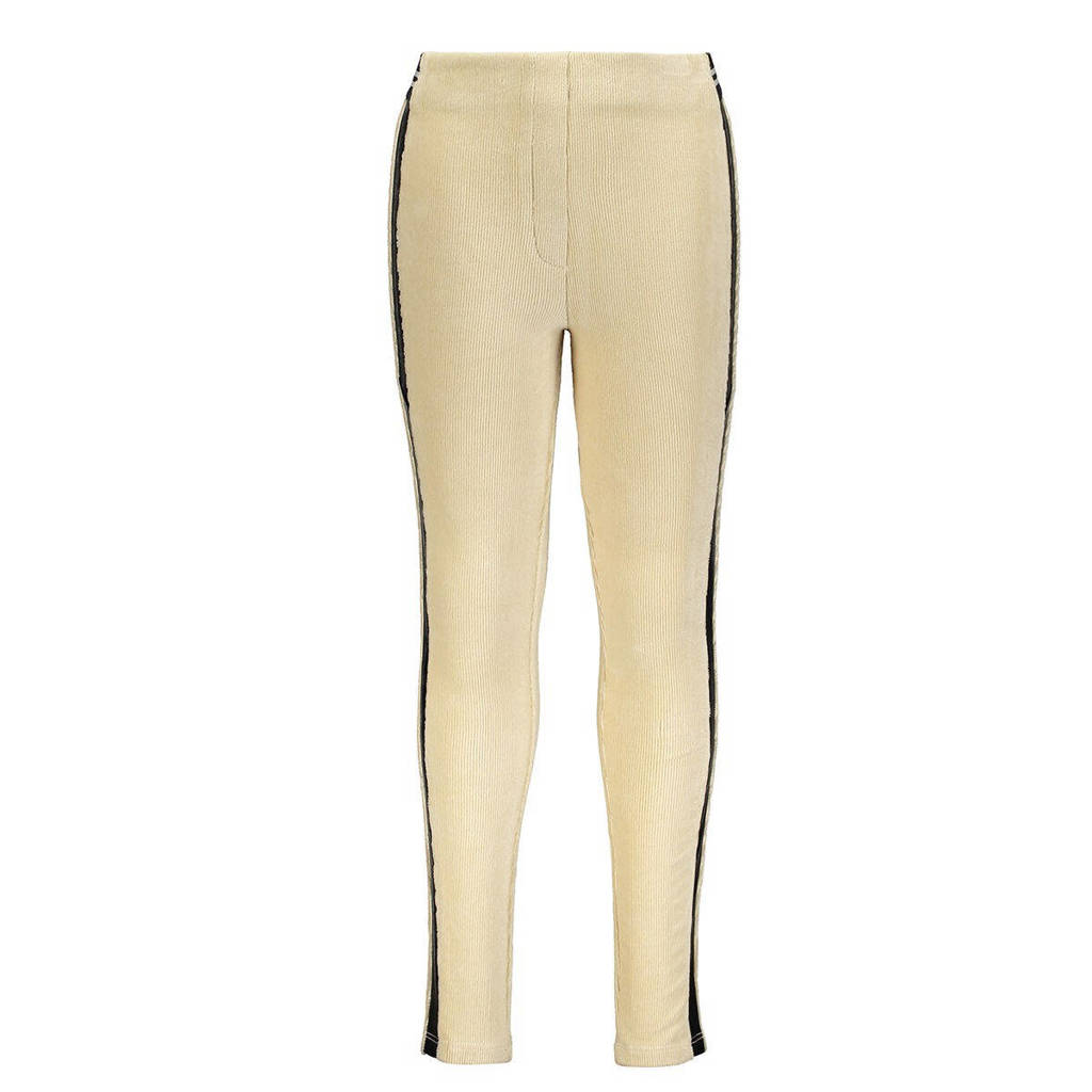 Like Flo gestreepte legging offwhite