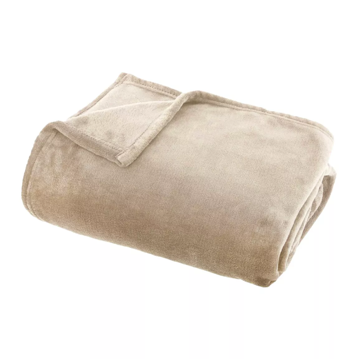 Plaid doux flanelle (130 x 180 cm) Didou Marron glacé