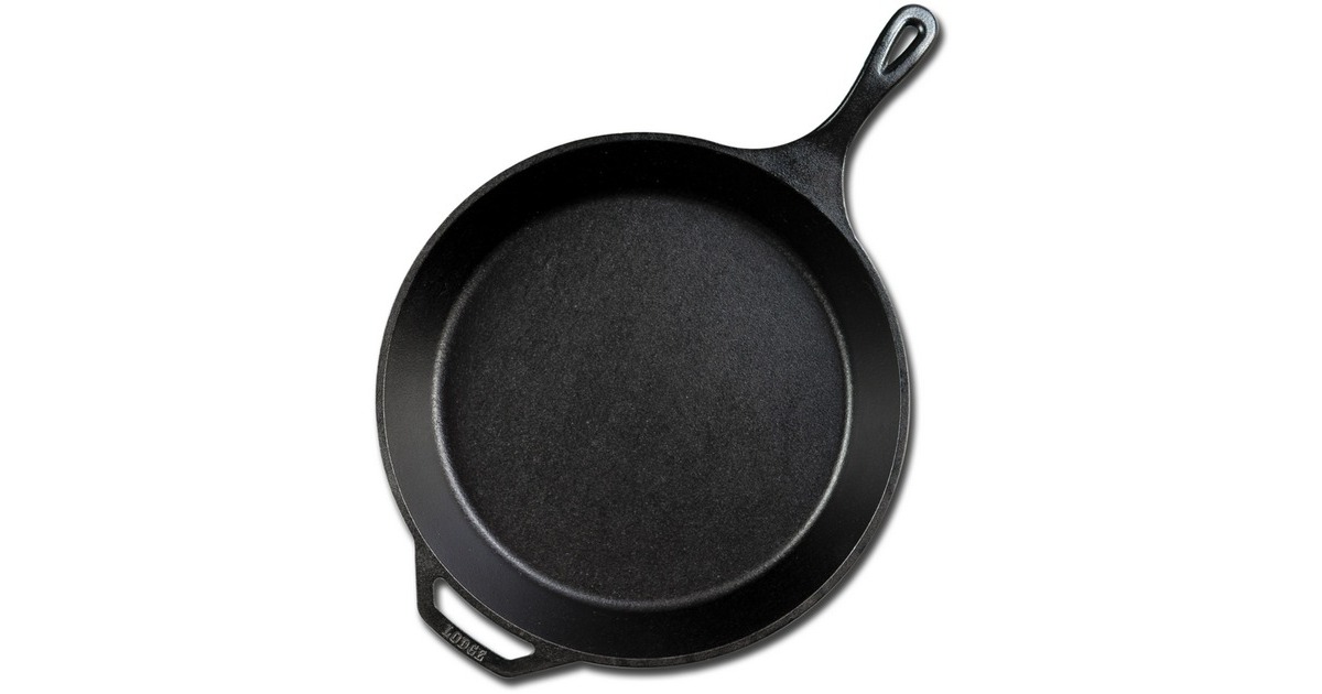LodgeBraadpan L14SK3 met steel en handgreep bak-/braadpan  (Zwart, Ø 38cm)