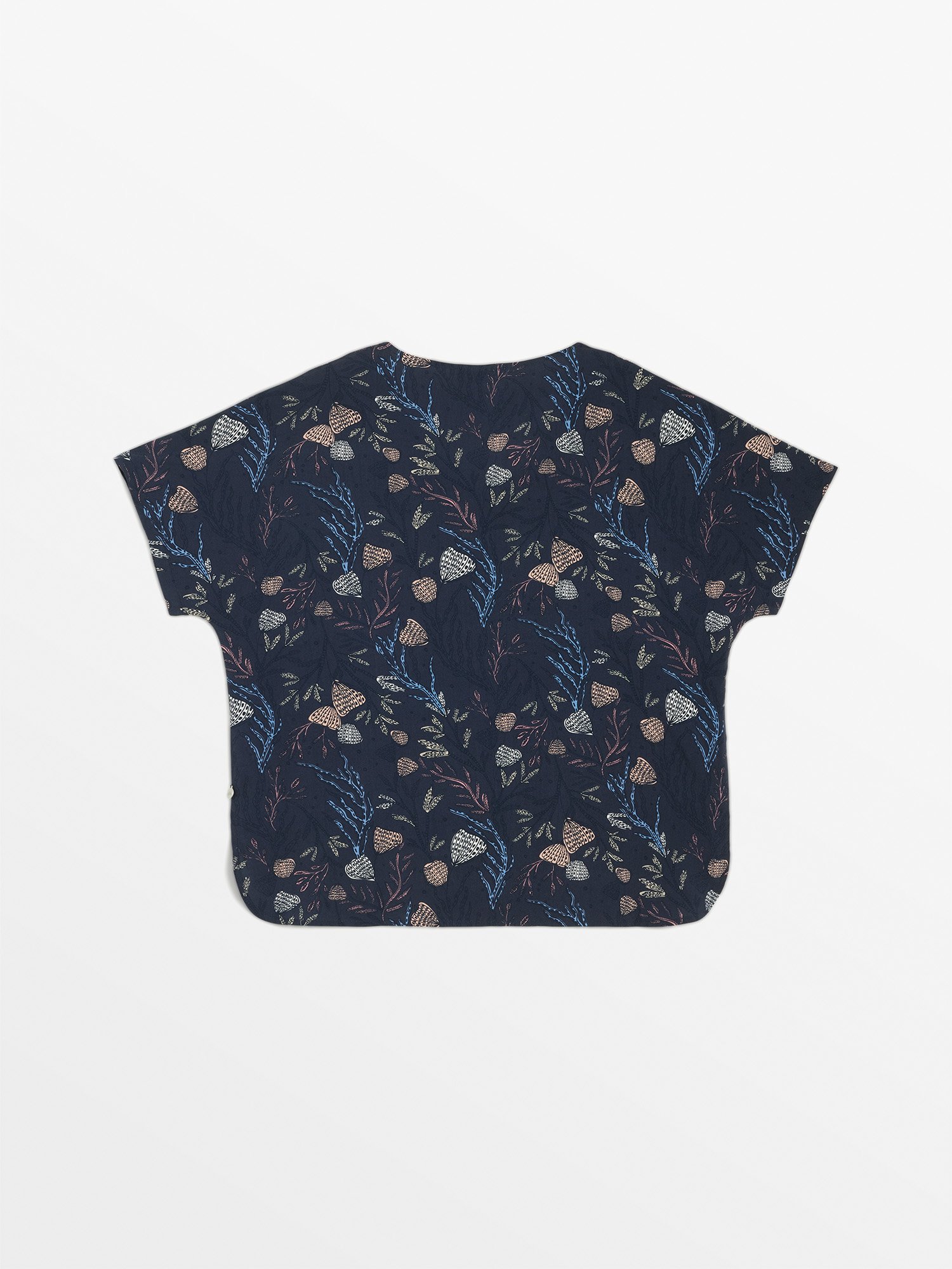 Blouse Femme A Motif Marine