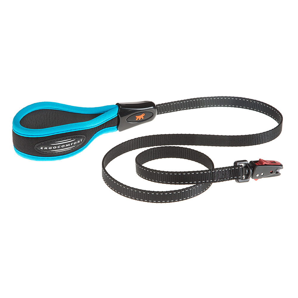 Laisse pour chiens ergofluo matic g15/120 poignée rembourrée et mousqueton magnétique