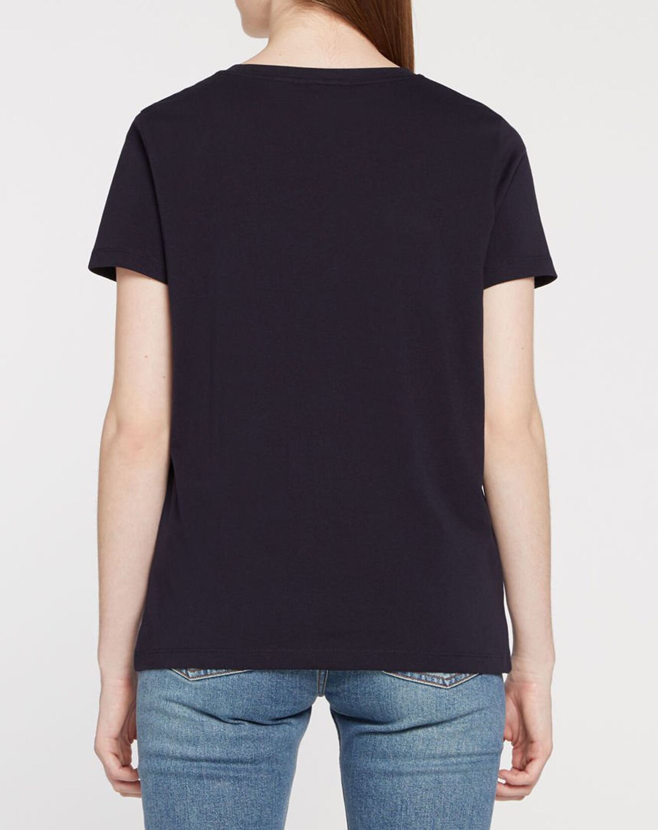 Tommy Hilfiger T-Shirt 100% Coton biologique Regular bleu marine