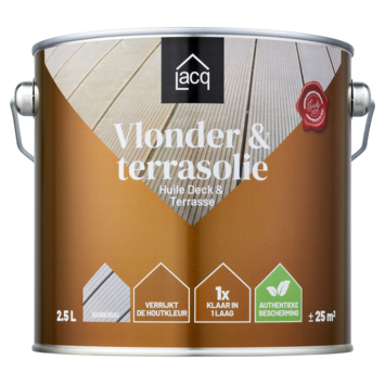 Lacq Vlonder & Terras olie bankirai 2,5 liter