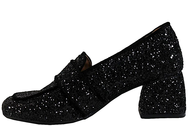 ANGULUS PUMPS I SKIND MED SORT GLIMMER