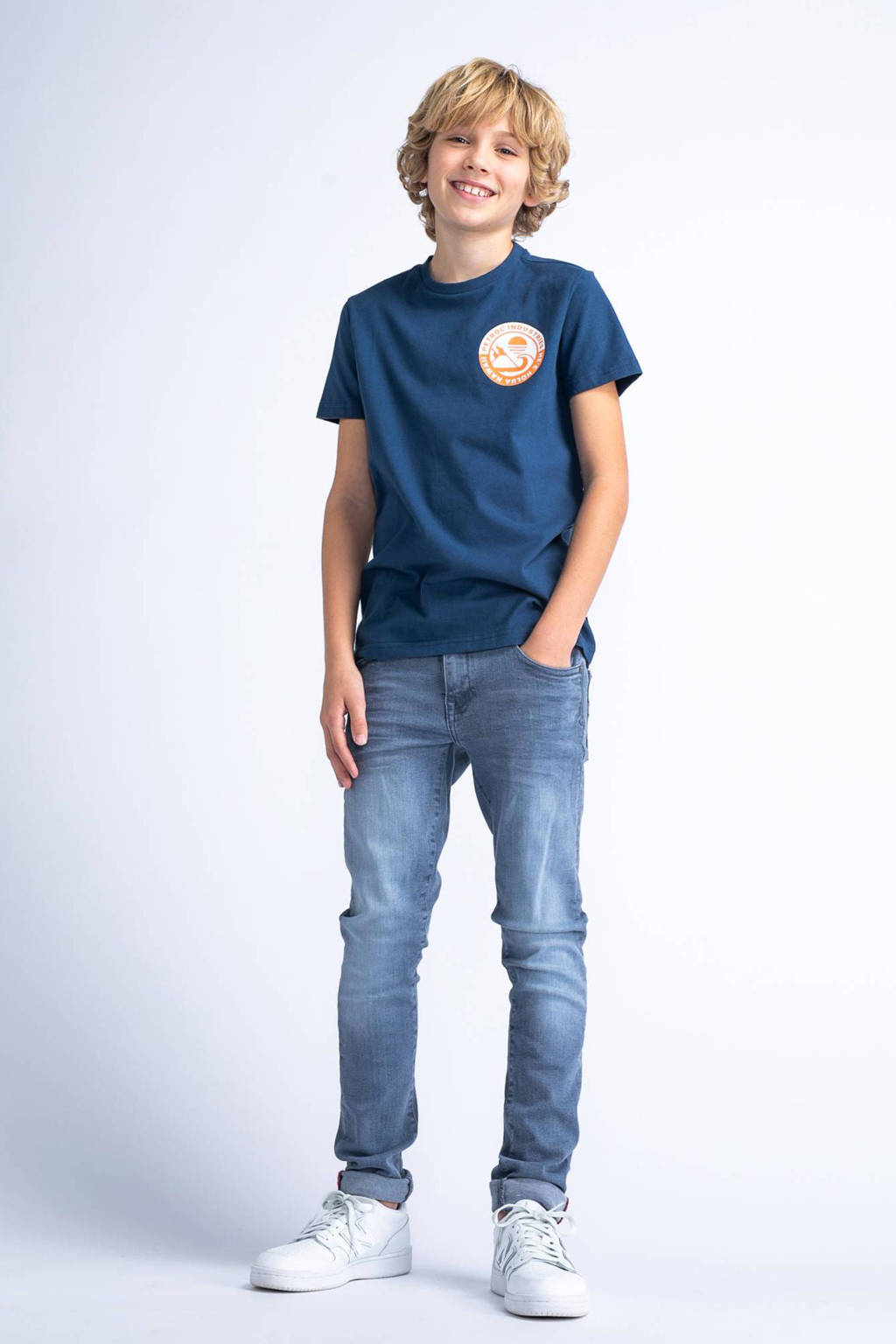 Petrol Industries T-shirt met logo blauw
