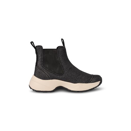 Woden Silje Glitter Støvler, Black, 42