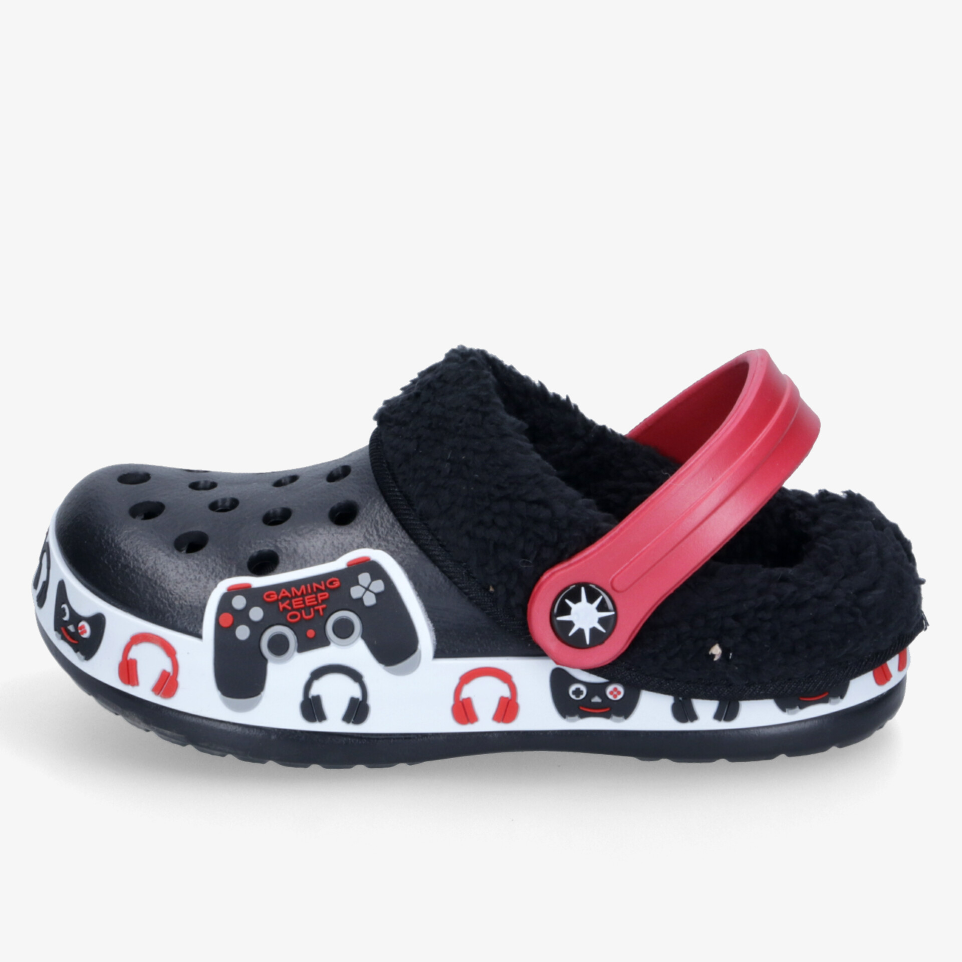DooDogs Kinder Hausschuhe schwarz