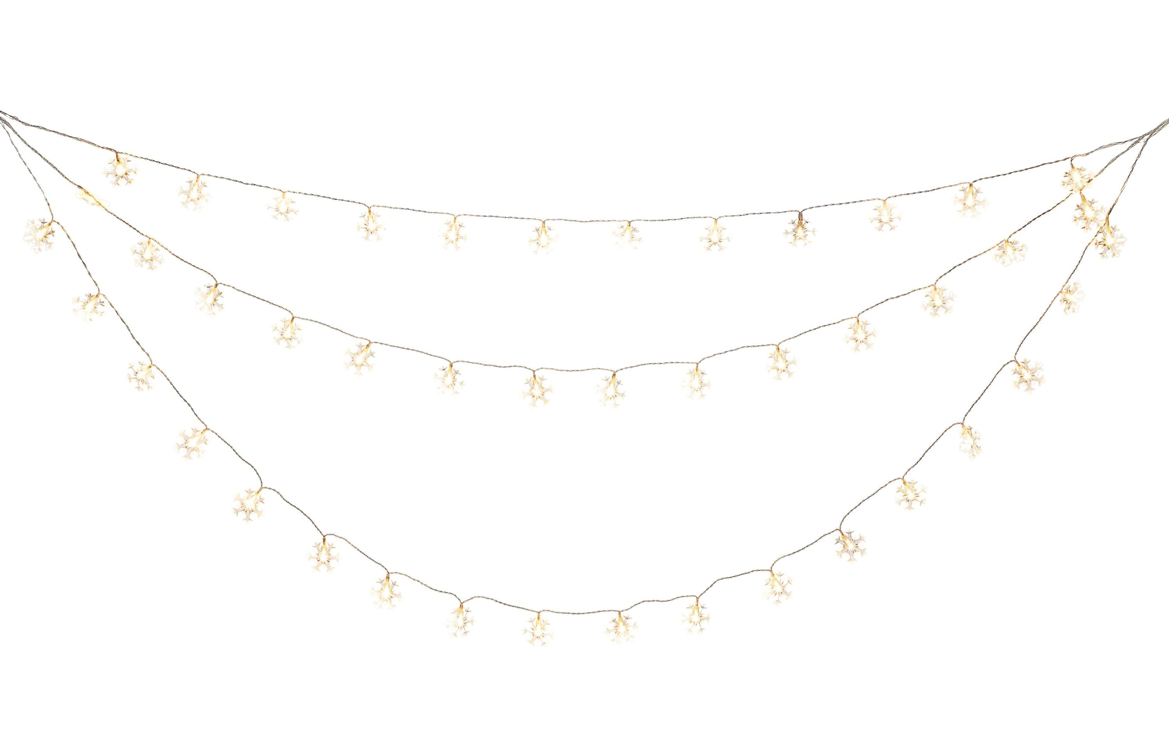 KONSTSMIDE LED-Lichtervorhang »Schneeflocken 44 LED 45658 m Outdoor« 44 Stk.-flammig