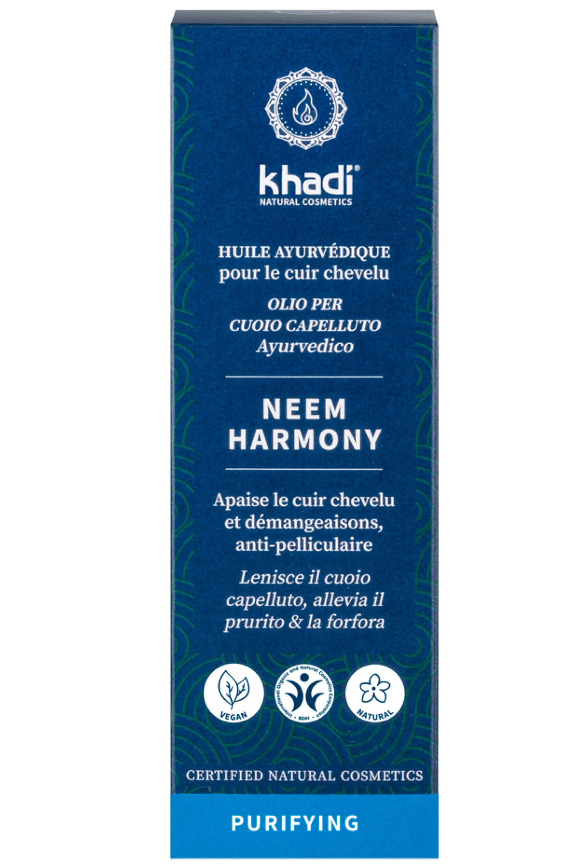 KHADI Huile capillaire  purifiante Neem-50 ml