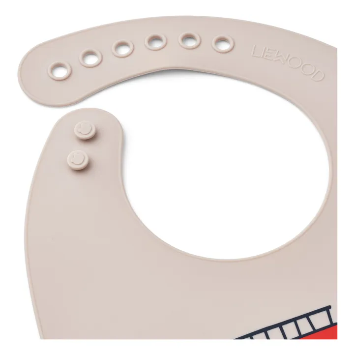 Liewood Bavoirs Tilda en silicone - Set de 2 | Emergency vehicle/Sandy
