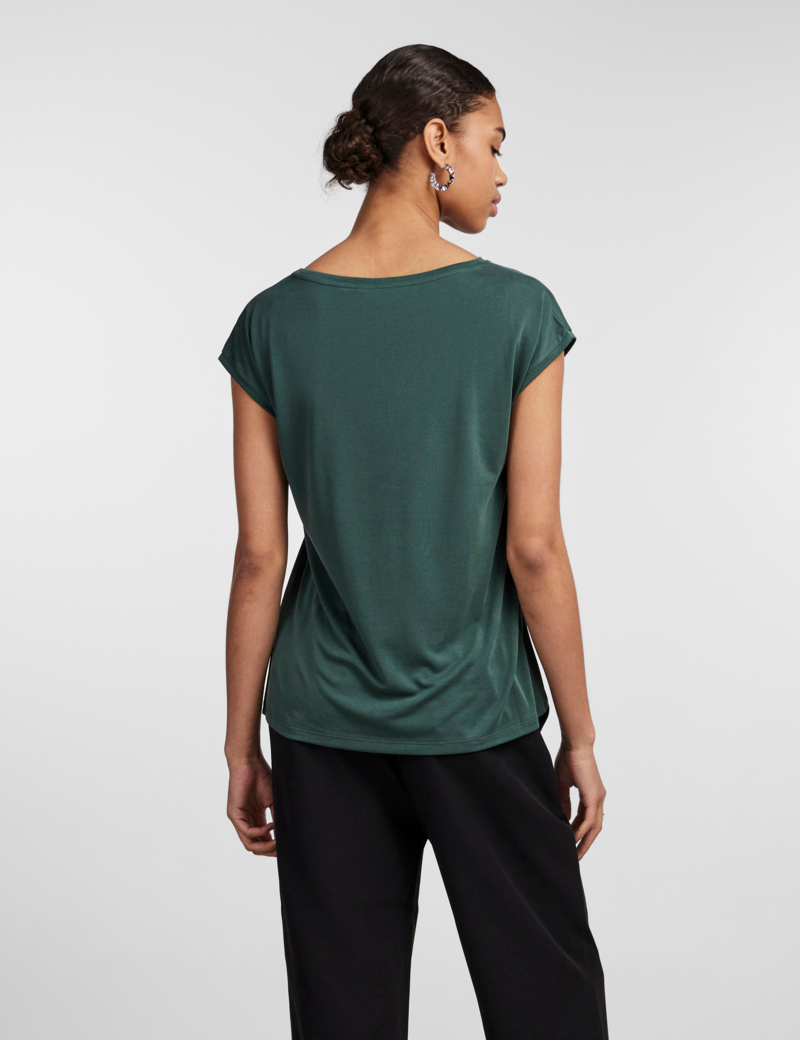 PIECES T-SHIRT FEMME BASIQUE KAMALA VERT