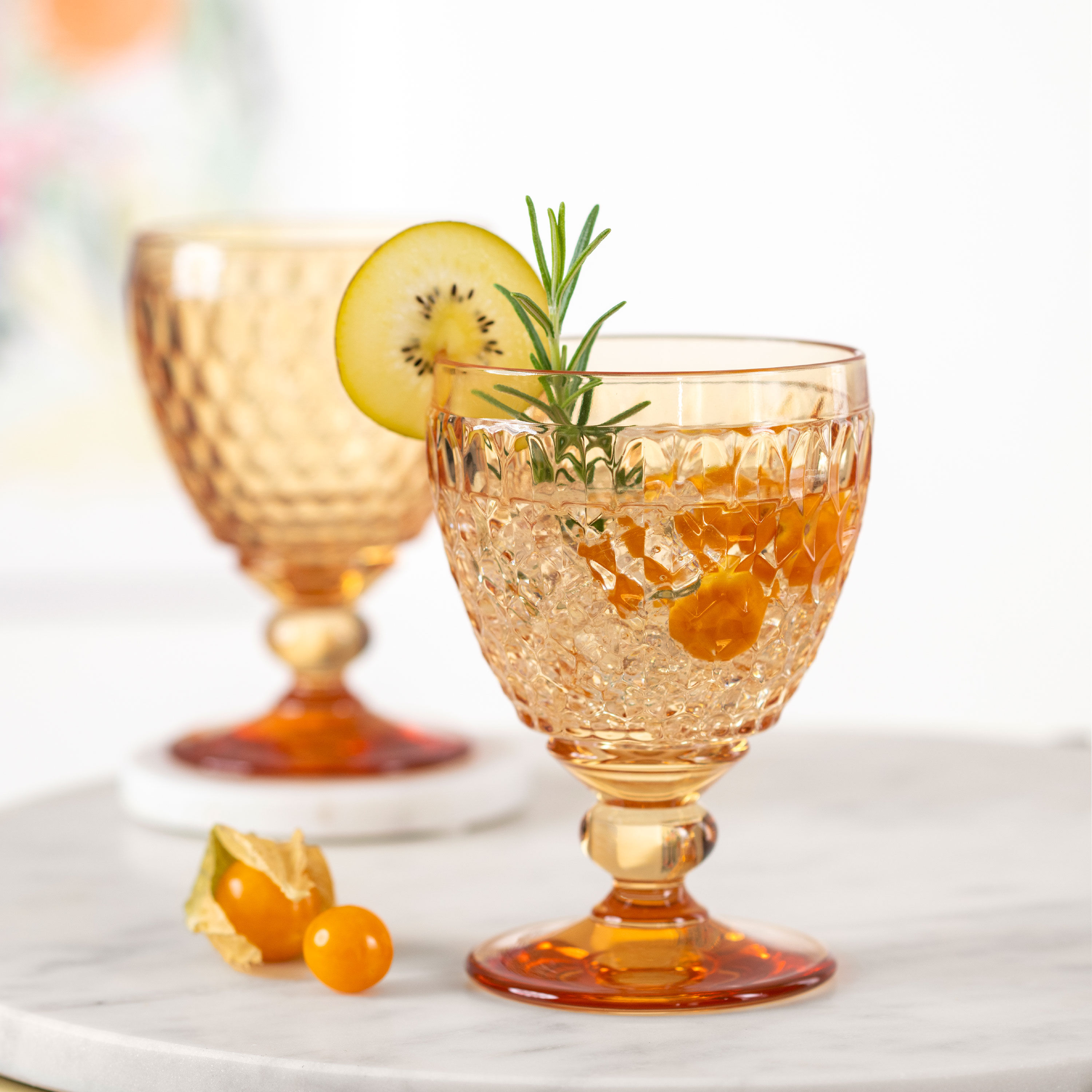 Boston Red wine glass Yellow, 6.8 oz, crystal glass