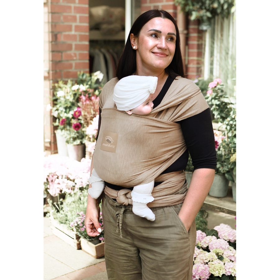 manduca Babytragetuch Sling nougat