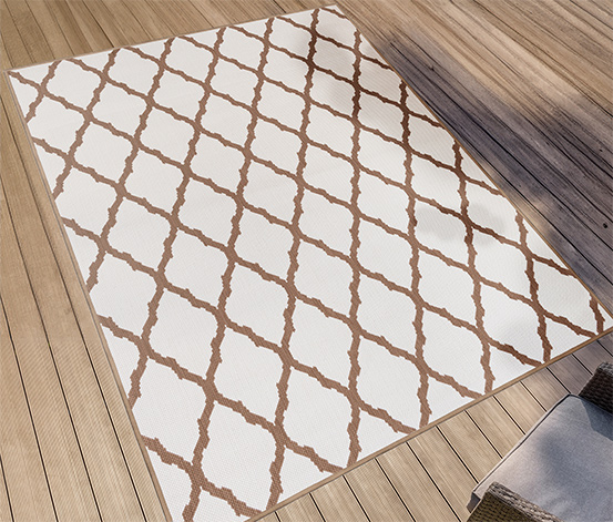 Outdoor-Wendeteppich »Rhombus«, braun, ca. 120 x 160 cm
