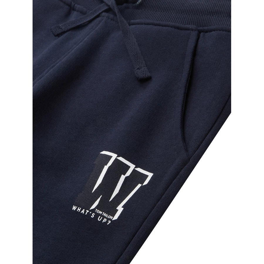 TOM TAILOR Sweathose Printed Sky Captain blue