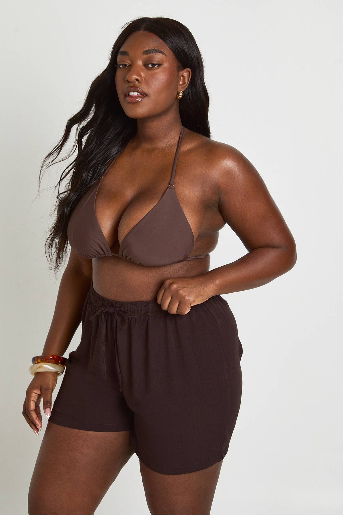 boohoo Short Aspect Lin Plus Essentials
