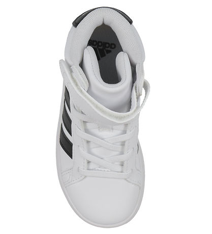 adidas Performance Sko -  Grønd Court Mid K - Hvid/Sort