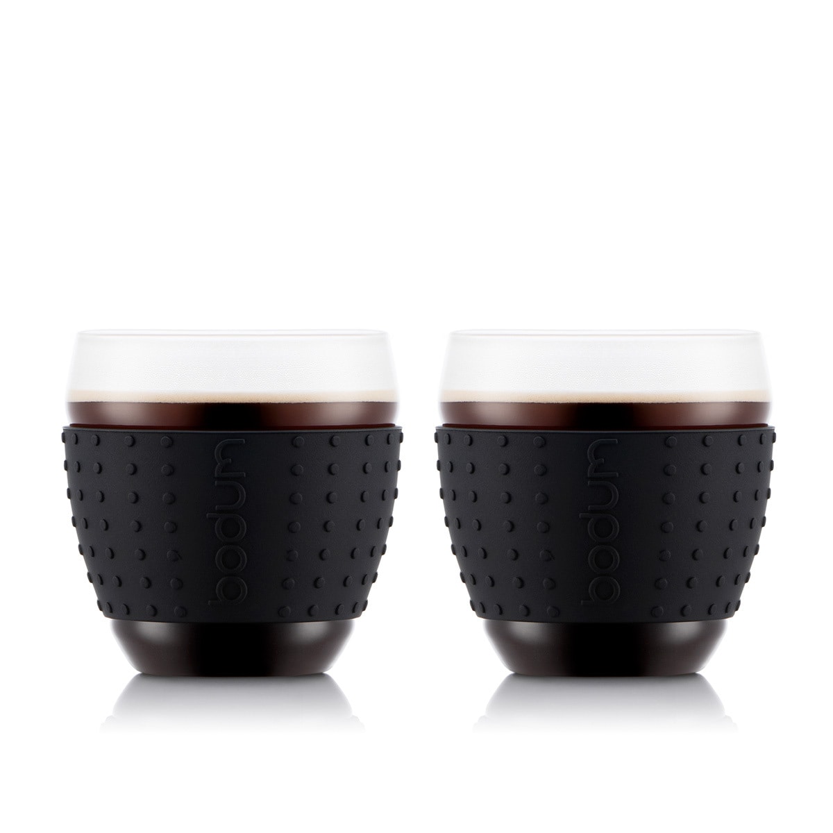 Bodum 2 pk glass med silikonbånd PAVINA 0.35 L