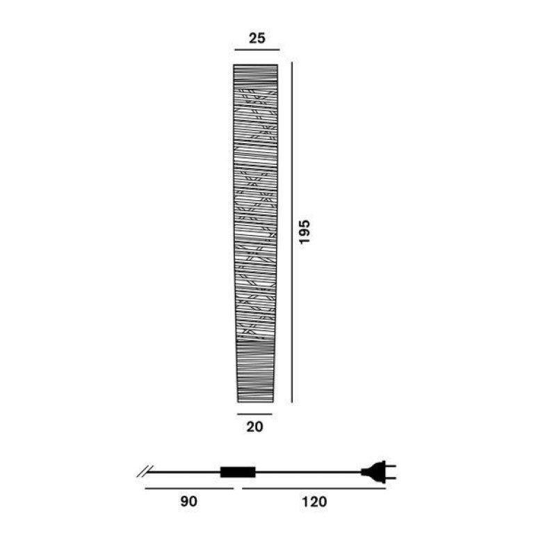 Foscarini Tress Grande vloerlamp retrofit greige