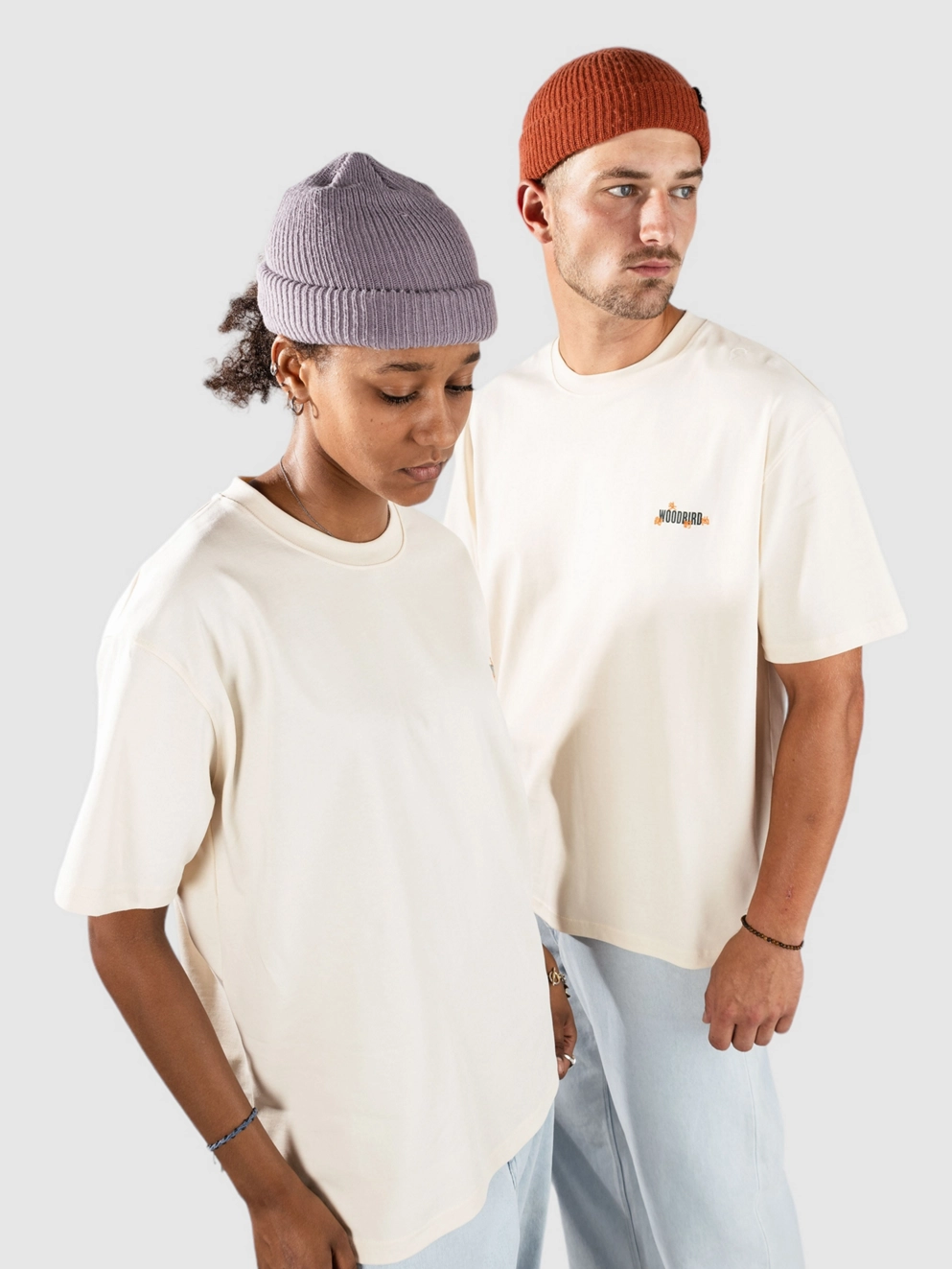 Woodbird Baine Escape T-Shirt off white