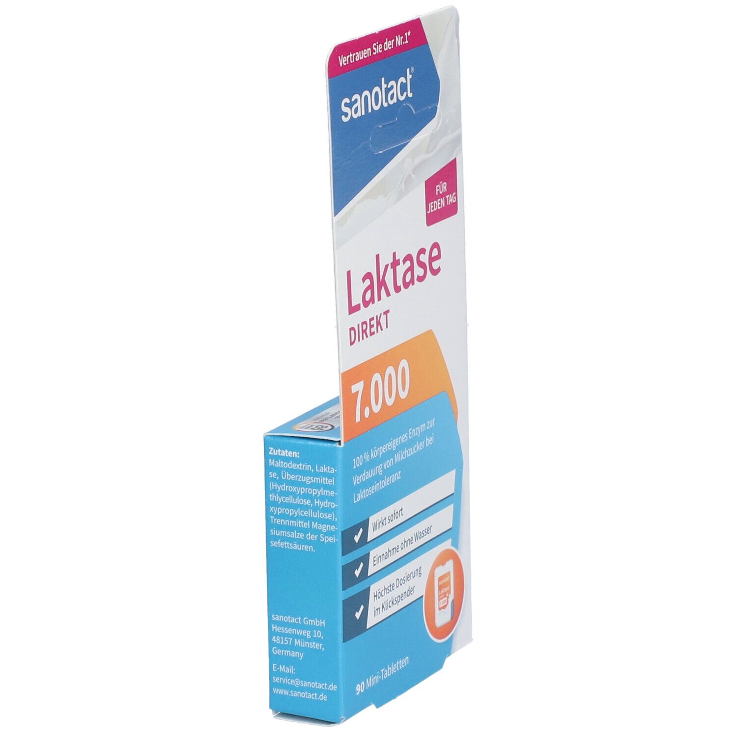 Sanotact Laktase direkt 7.000 Mini Tabletten