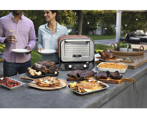 Ninja Woodfire 8-in-1 elektrische grill pizza, stomer/rijst/pastakoker 2,4 kW