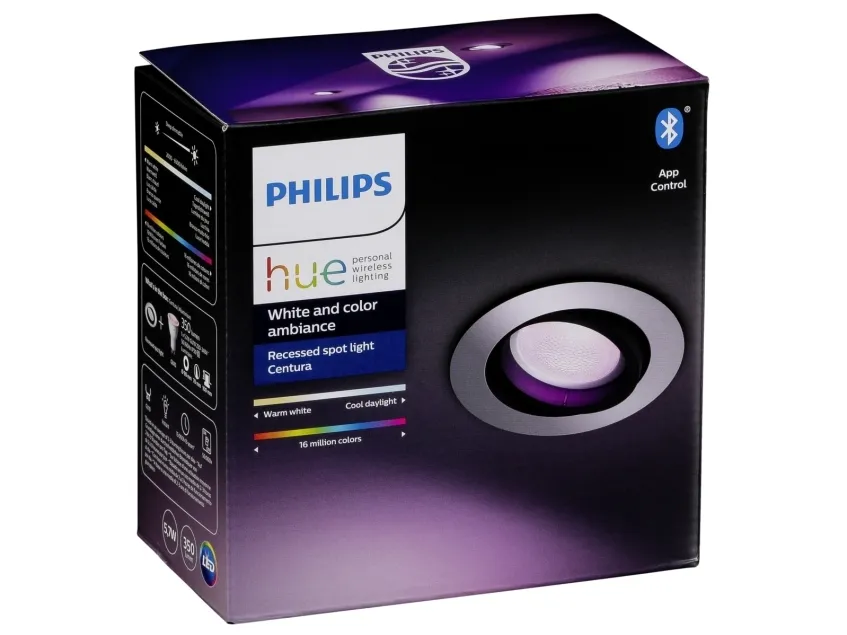Philips Hue White Color Ambiance Centura Indbygningsspot Rund Aluminium - BT