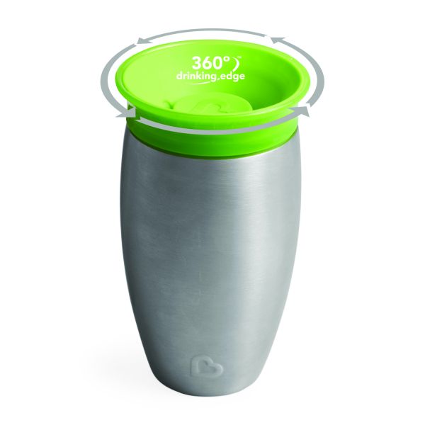 Munchkin Stainless Steel Miracle 360° Sippy Cup Bluek