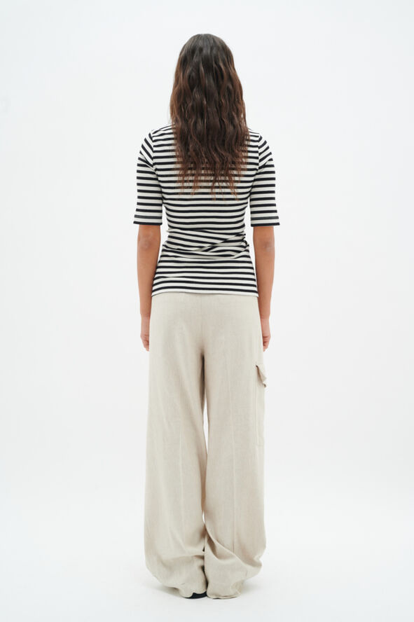 InWear DagnaIW Striped T-Shirt Whisper white/ midnight magic