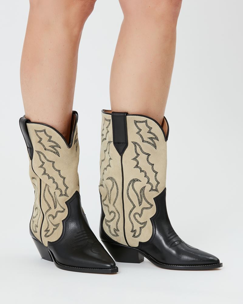 DUERTO BOTTES SANTIAGS EN CUIR VELOURS