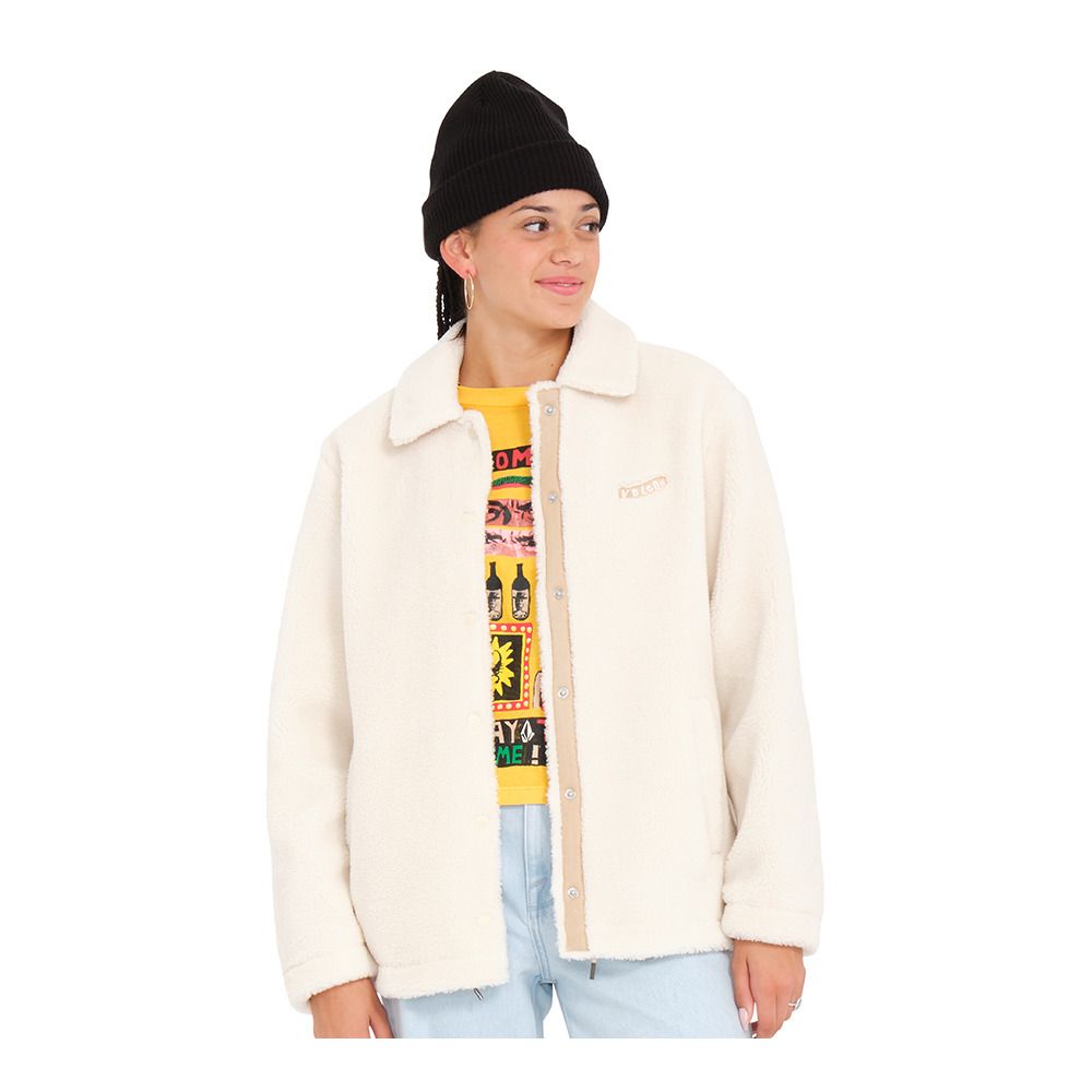 Volcom BLASTONE COAT - Polaire Femme cloud