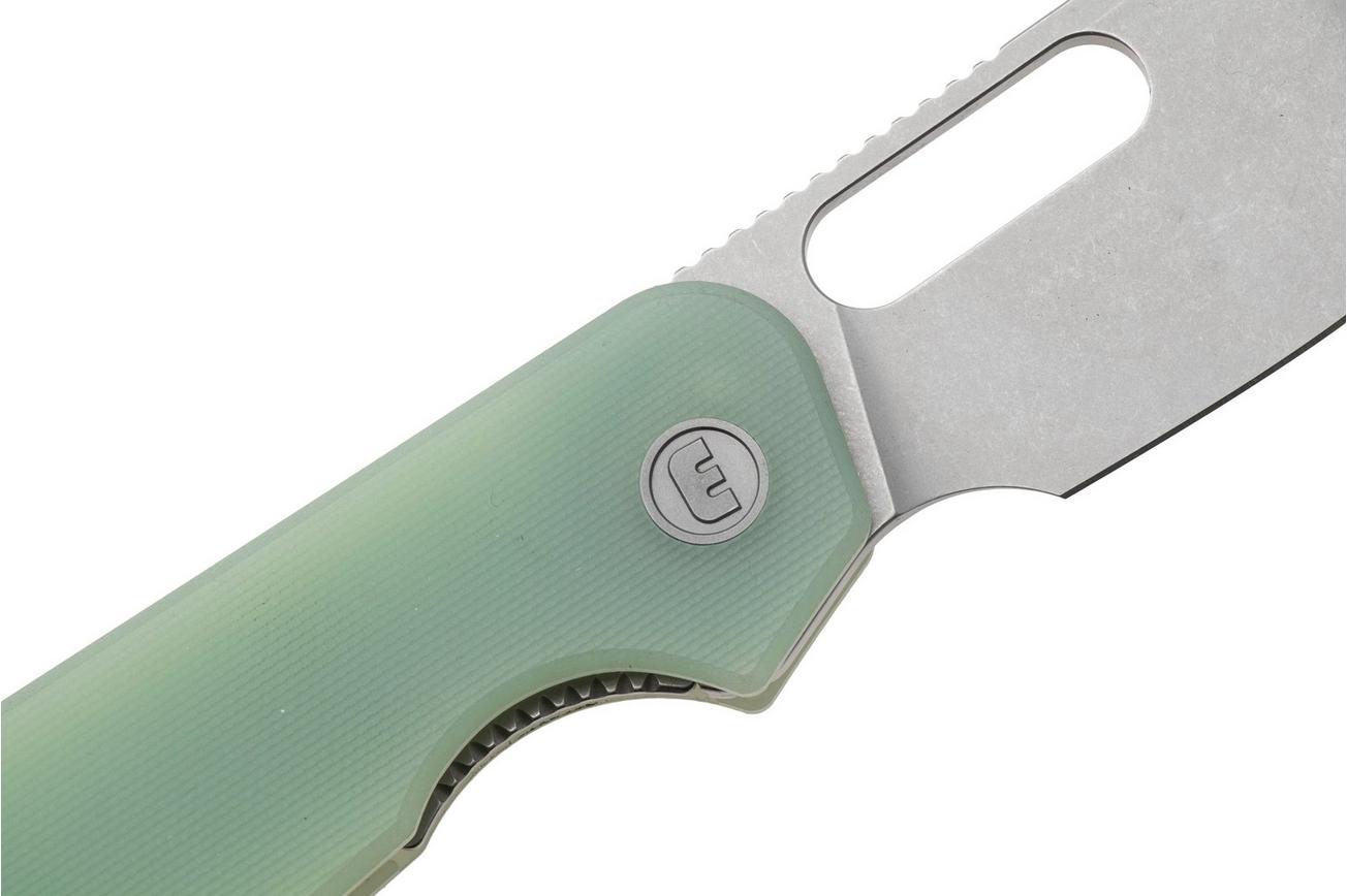 Eutektik EFD EFD-JSW-L Stonewashed 14C28N, Jade G10, linkshandig zakmes