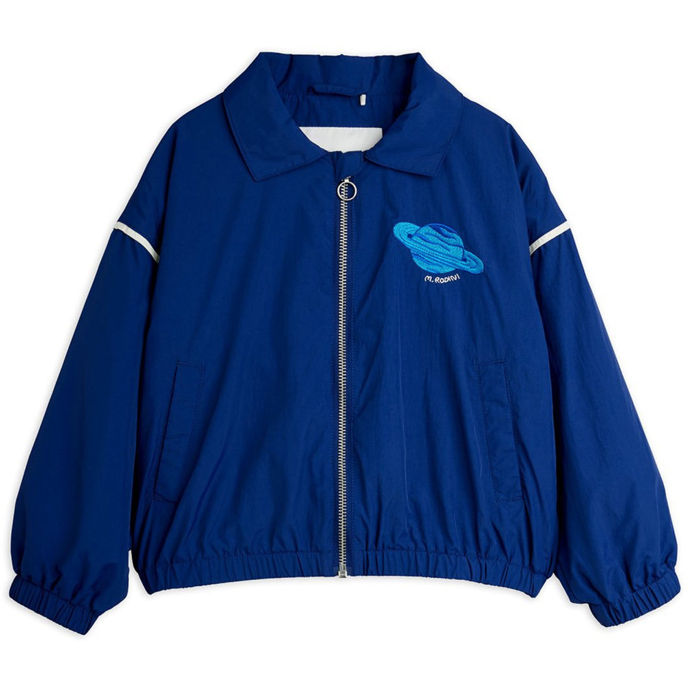 Køb Mini Rodini Blue Planet Emb Nylon Jakke