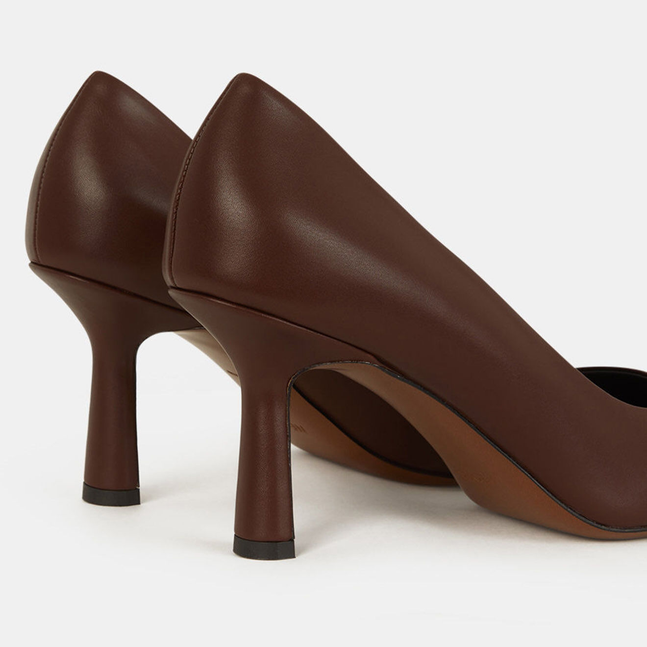 Neous Escarpins en Cuir chocolat - Talon 7.5 cm