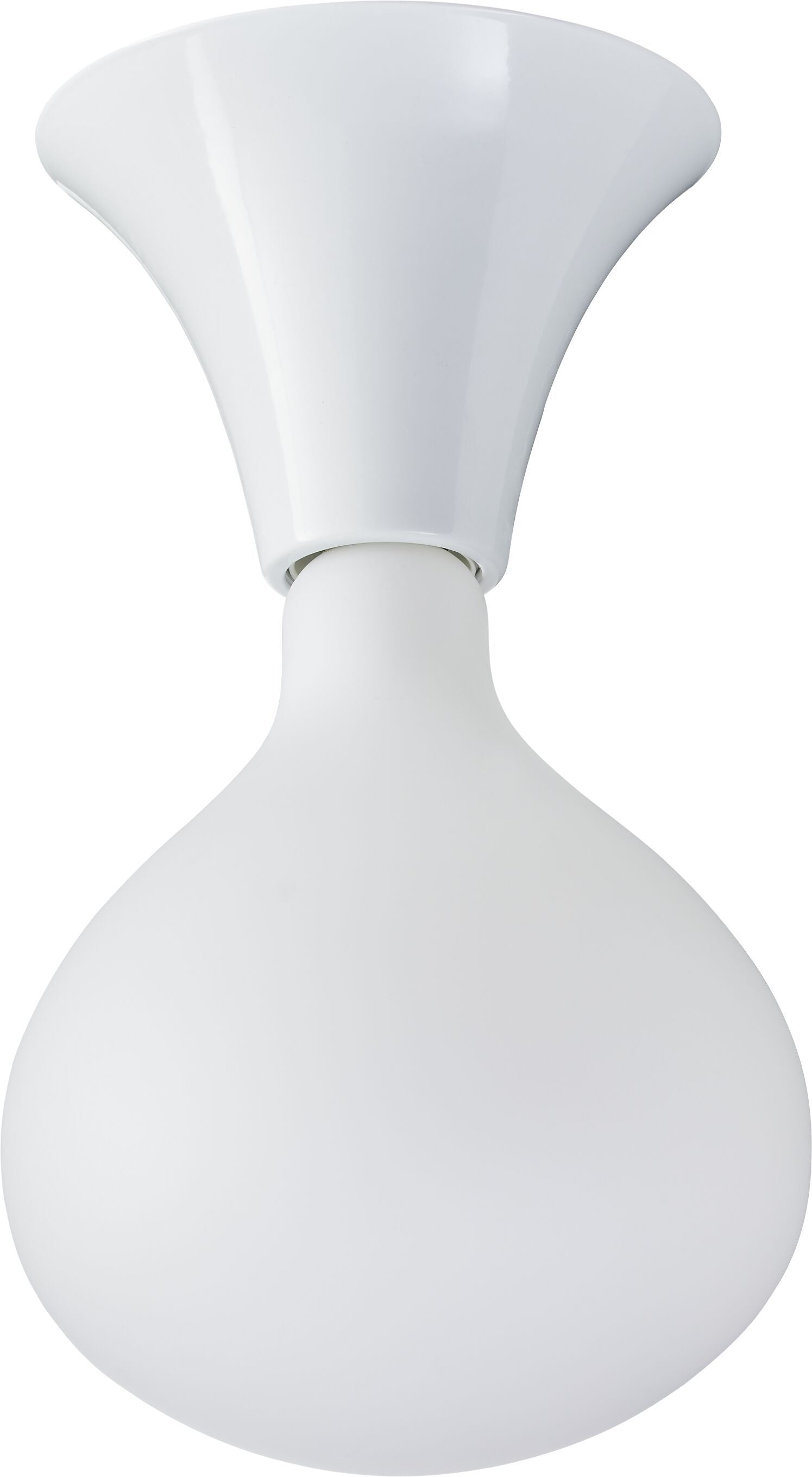 THEO Wand- / Deckenleuchte - Weiss / H: 10.0 cm x D: 14.0 cm