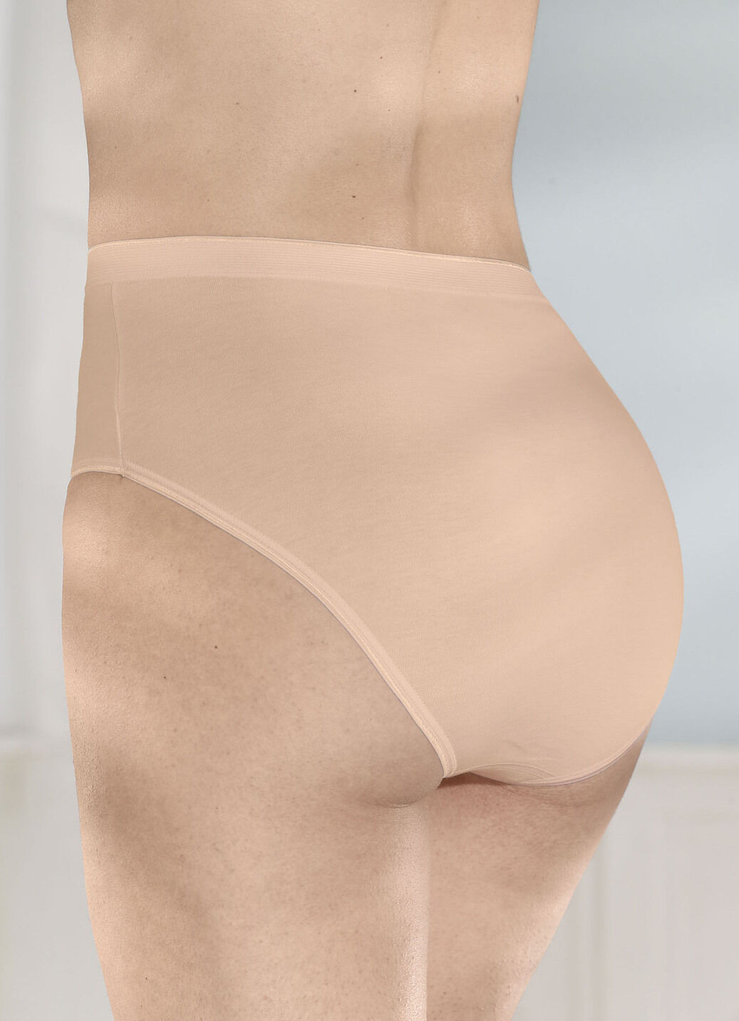 brio lingerie Fünferpack Slips mit glänzenden Abschlüssen
