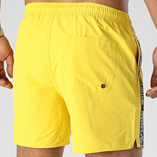 Short De Bain A Bandes 211740-3R443 Jaune