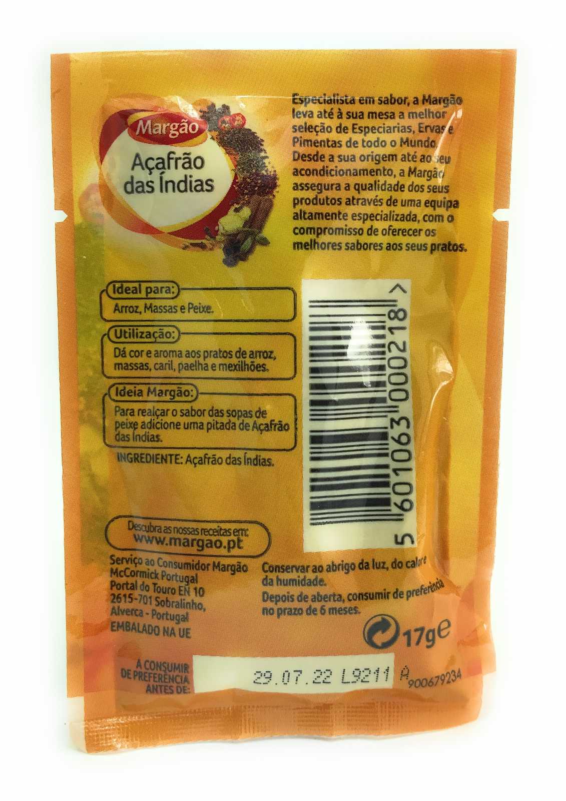 Margão Cúrcuma 17g
