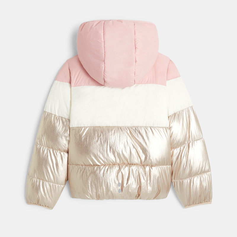 Doudoune chaude dorée Fille