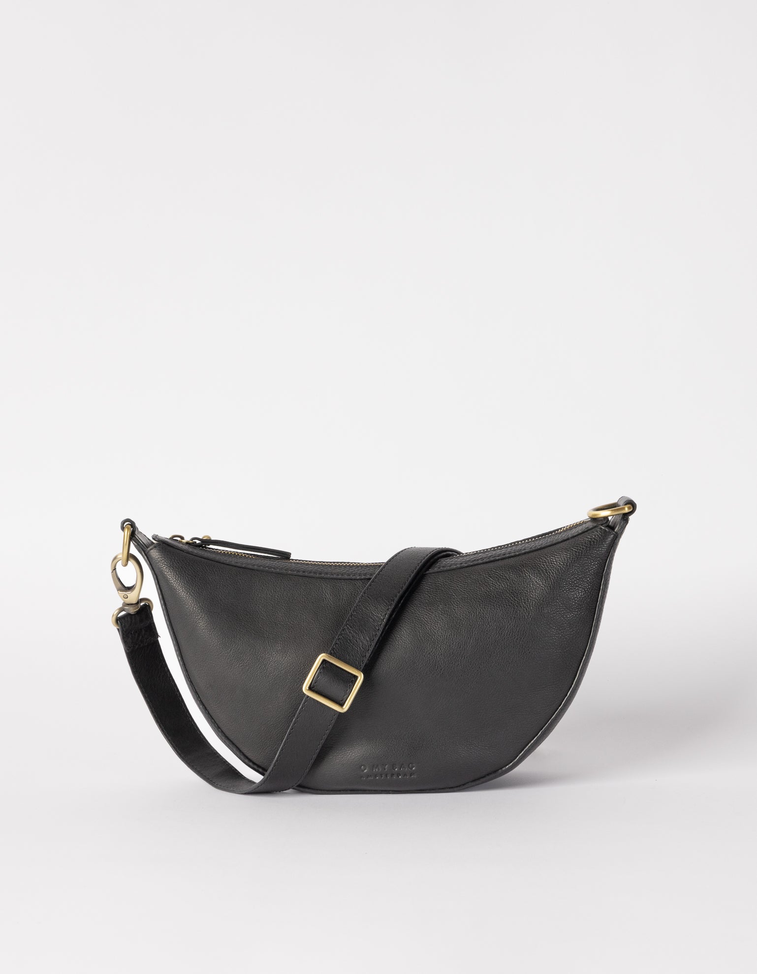 Leo Twisted Handle - Black Soft Grain Leather