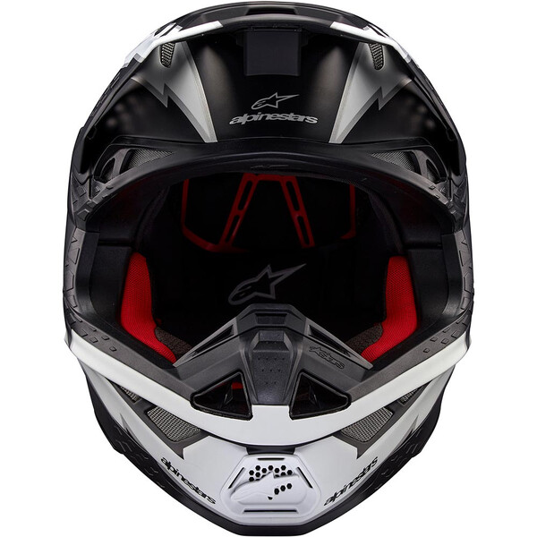 Alpinestars - Casque Supertech S-M10 Ampress Noir Mat / Blanc Mat
