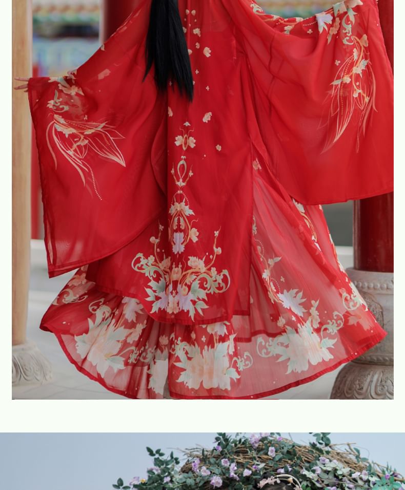 Francoix - Bloemen Hanfu Kostuumset