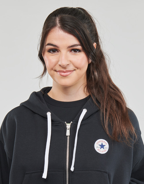 Converse - RETRO CHUCK TAYLOR FULL-ZIP HOODIE - Noir