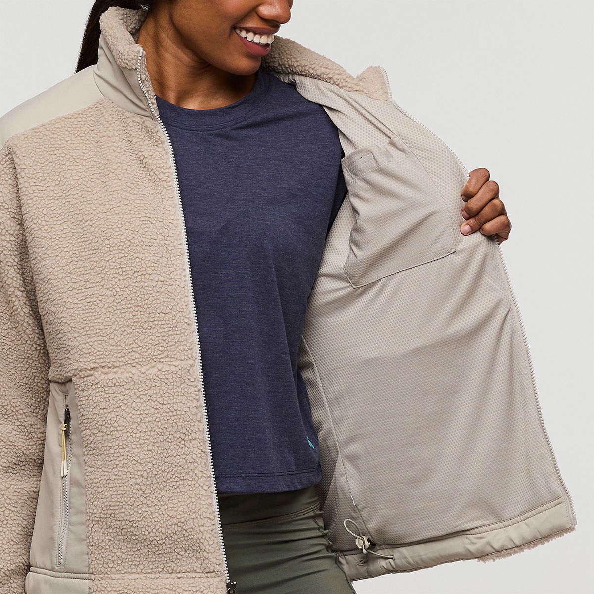 Cotopaxi Bacano Fleece, dame (Pebble)